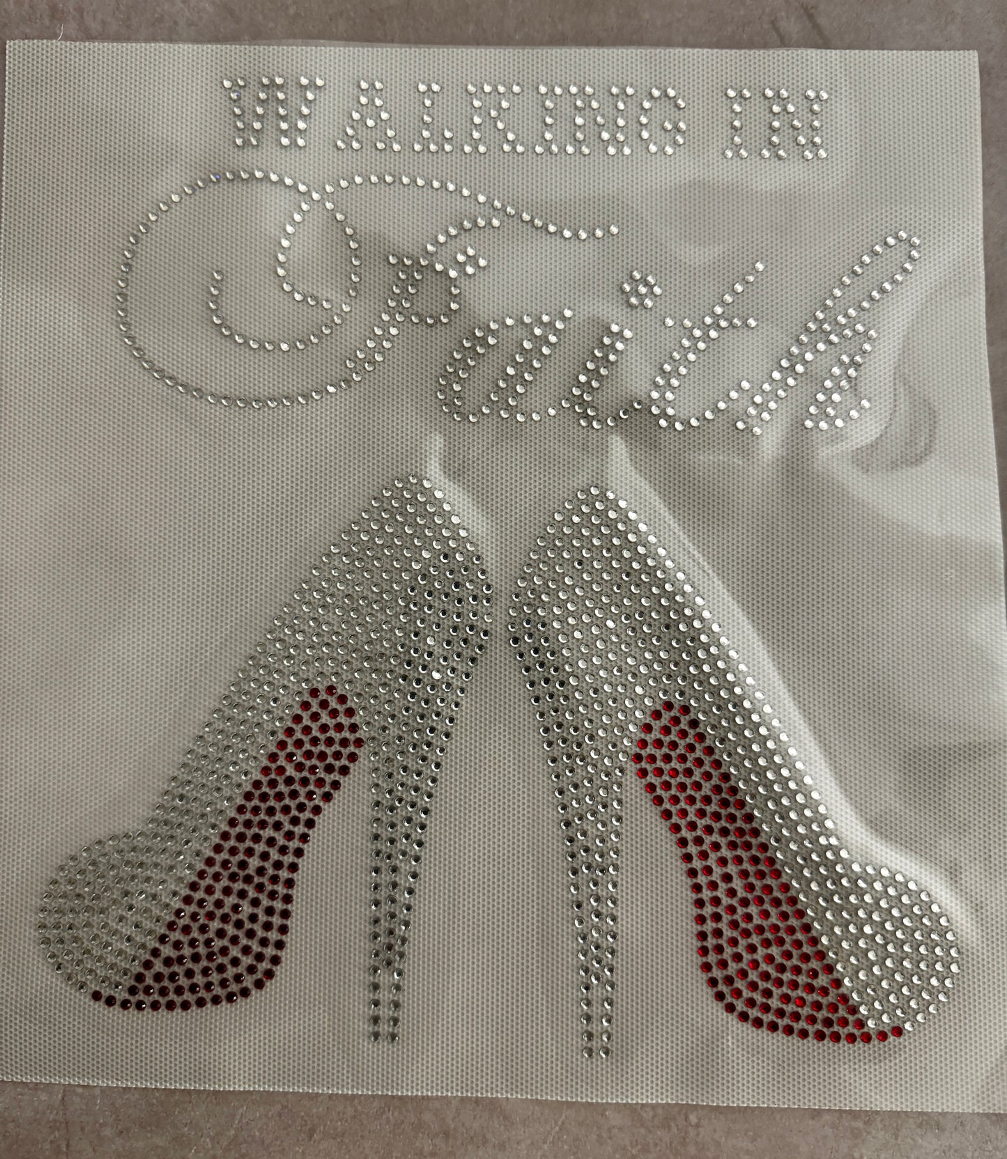 Walking In Faith Rhinestone Appliqué