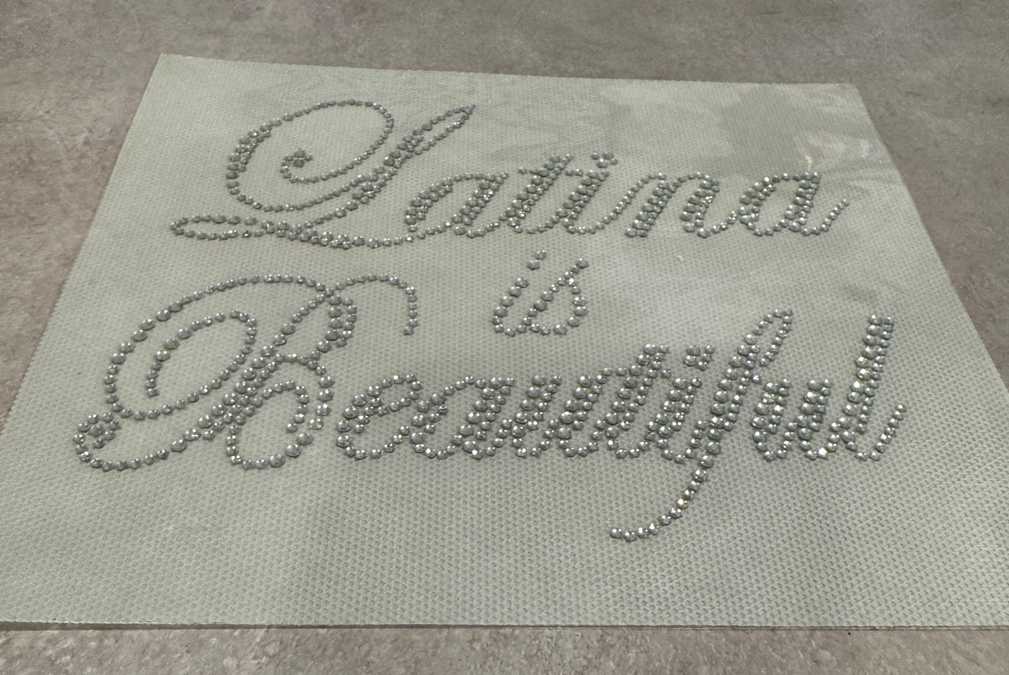 Latina is Beautiful Rhinestone Appliqué