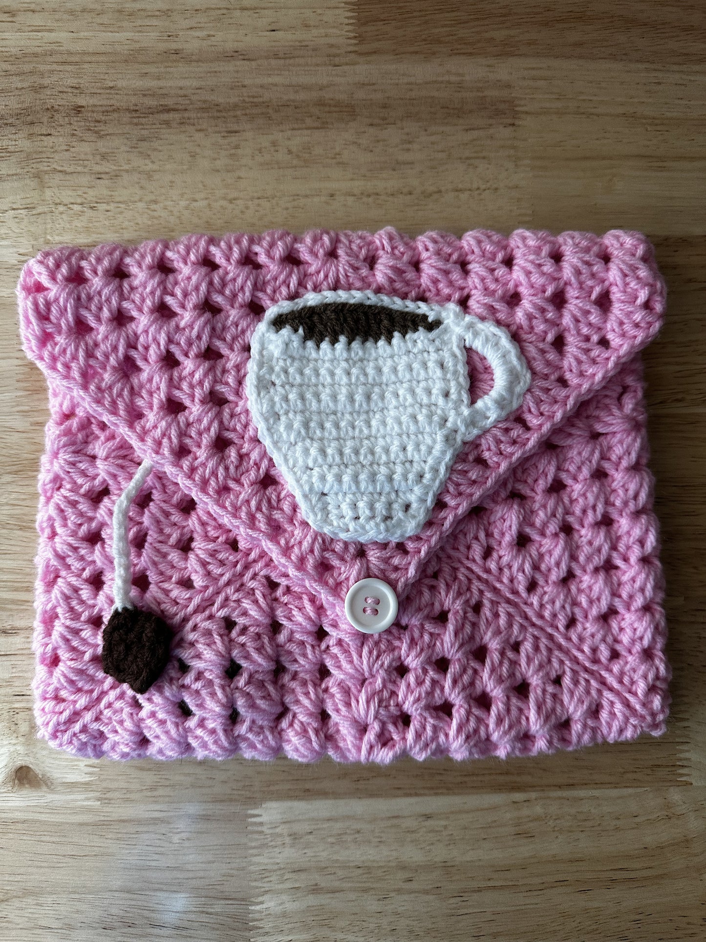 Handmade Crochet Book Cover