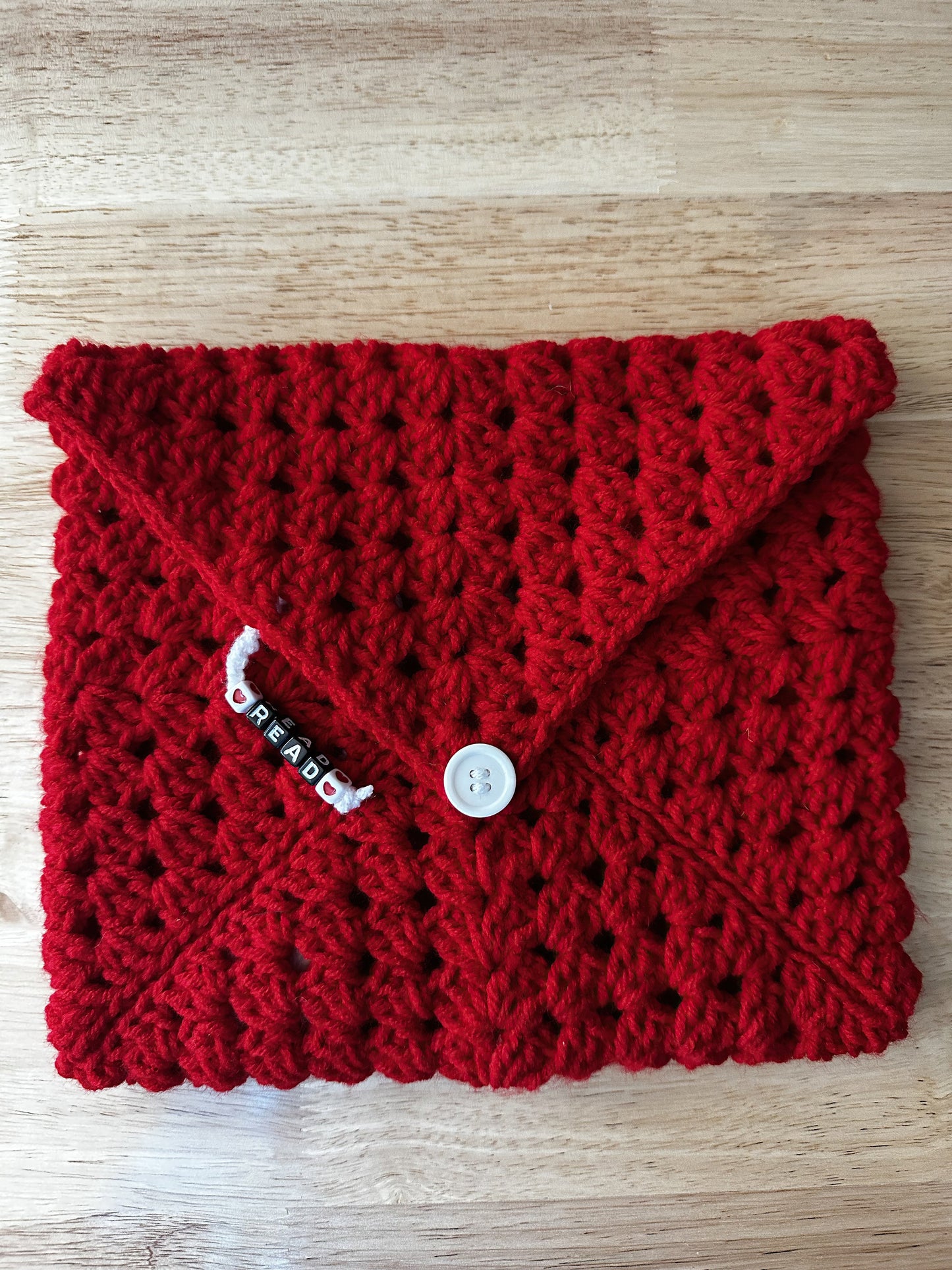 Handmade Crochet Book Cover